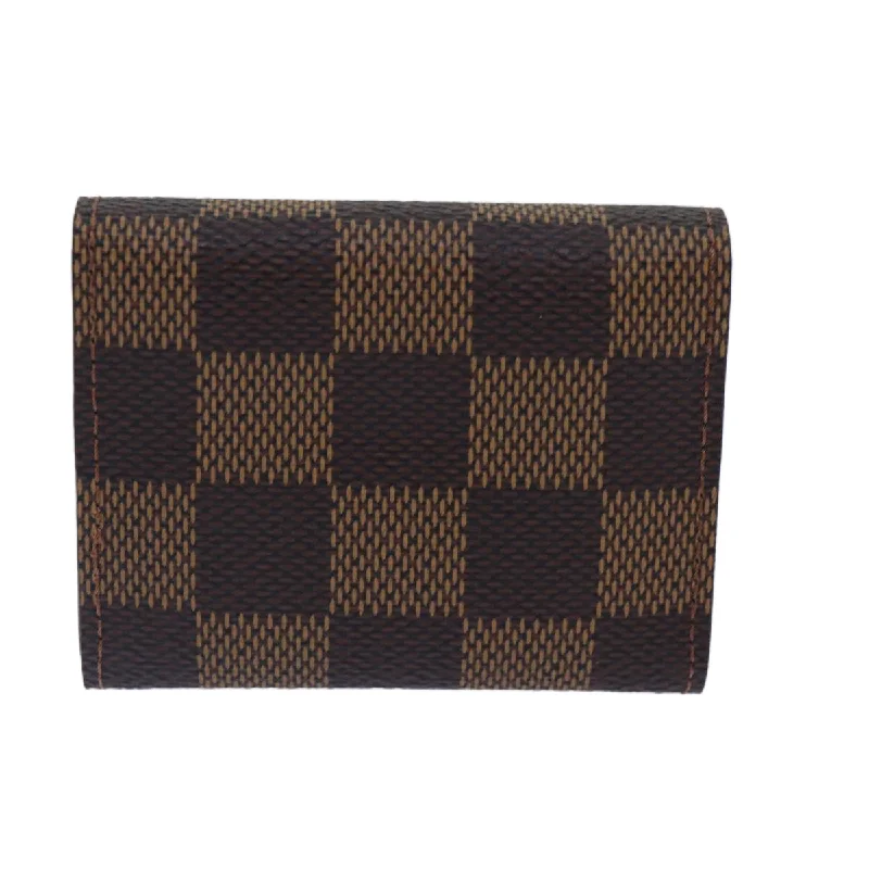 LOUIS VUITTON Damier Ebene Buton de Manchette Cadena Cuffs M64601 LV 87817