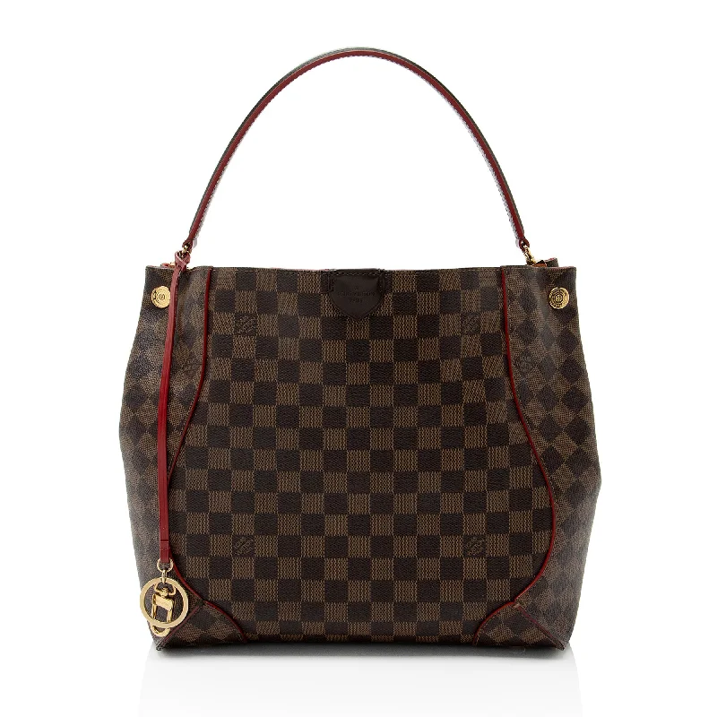 Louis Vuitton Damier Ebene Caissa Hobo (SHF-4QYhN7)