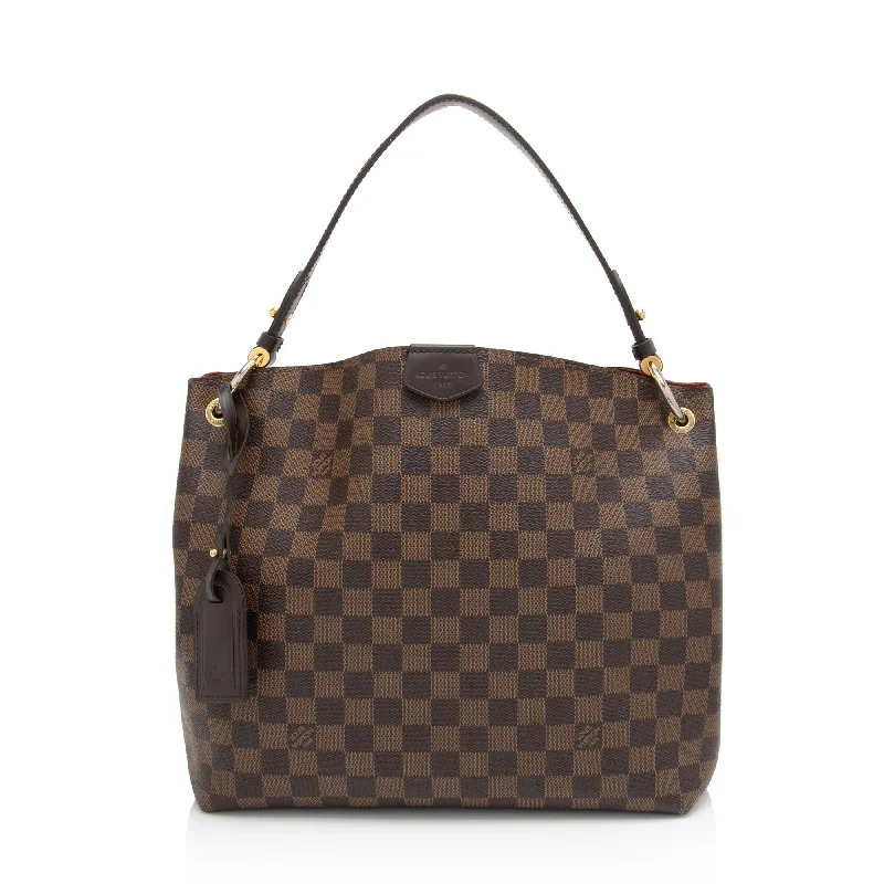 Louis Vuitton Damier Ebene Graceful PM Hobo (SHF-6Lw0vx)