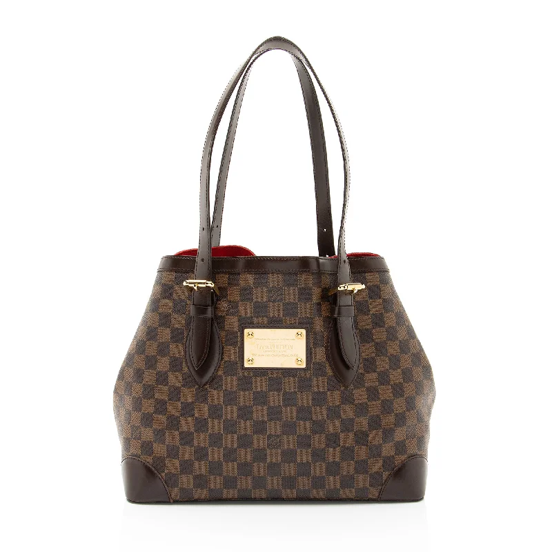 Louis Vuitton Damier Ebene Hampstead MM Tote (SHF-beZ8jV)