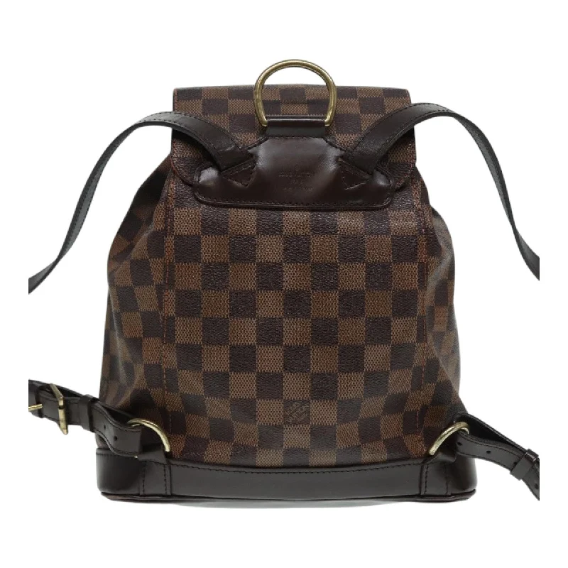 LOUIS VUITTON Damier Ebene Montsouris MM Backpack N51143 LV 87883