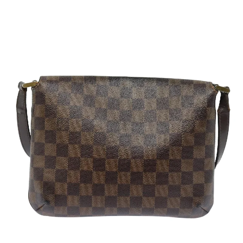 LOUIS VUITTON Damier Ebene Musette Tango Shoulder Bag N51301 LV 85566