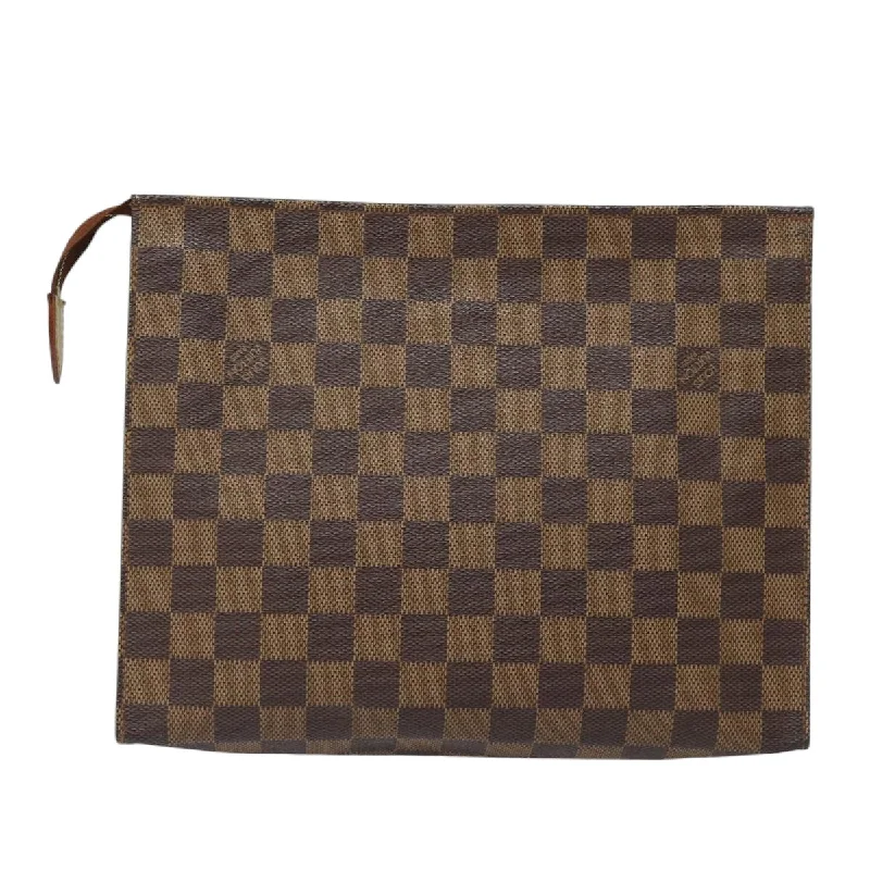 LOUIS VUITTON Damier Ebene Poche Toilette 26 Pouch N47543 LV 83503