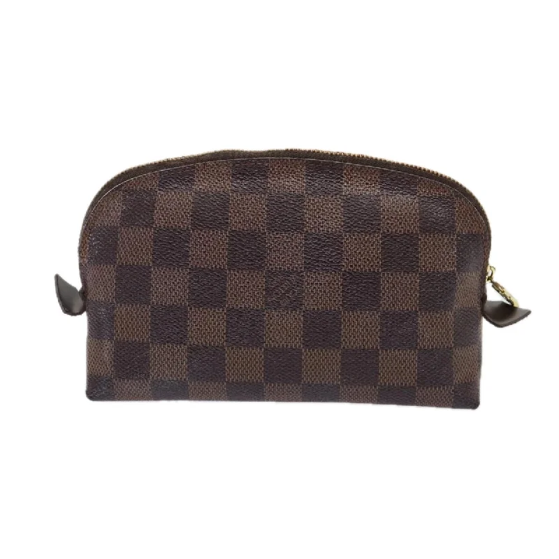 LOUIS VUITTON Damier Ebene Pochette Cosmetic PM Pouch N47516 LV 84991