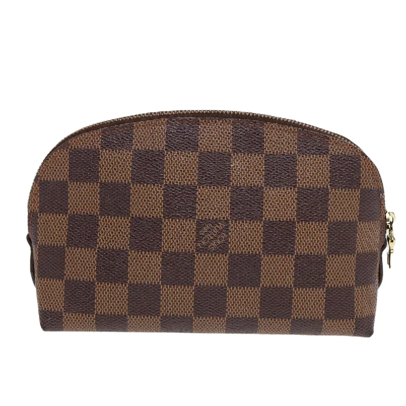 LOUIS VUITTON Damier Ebene Pochette Cosmetic PM Pouch N47516 LV 86100