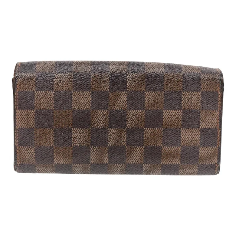 LOUIS VUITTON Damier Ebene Portefeuille Sarah Long Wallet N60491 LV bs17002