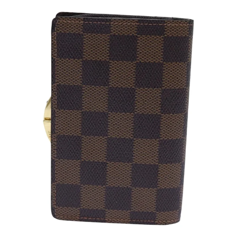 LOUIS VUITTON Damier Ebene Portefeuille Viennois Wallet N61674 LV 85898