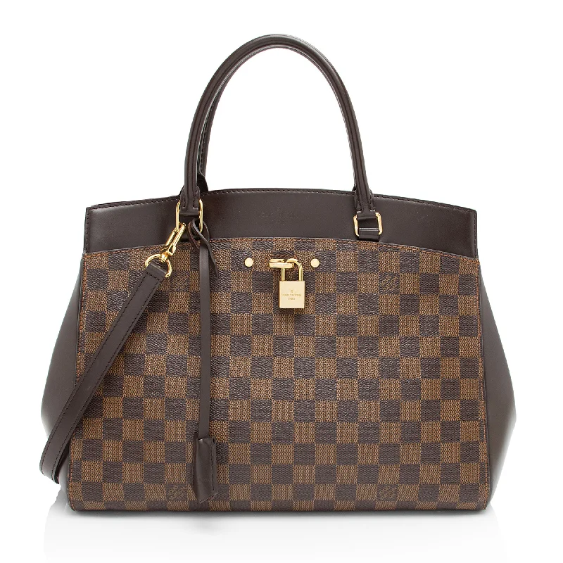 Louis Vuitton Damier Ebene Rivoli MM Satchel (SHF-ofICj3)