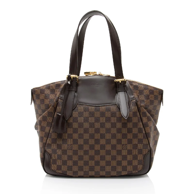 Louis Vuitton Damier Ebene Verona GM Shoulder Bag (SHF-Ug4MbX)