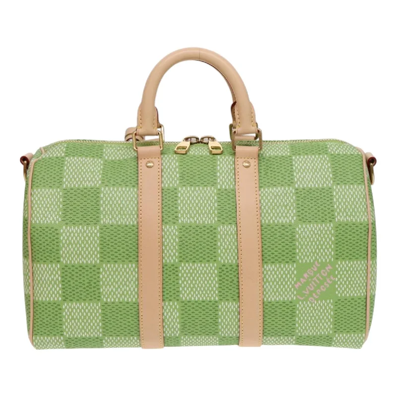 LOUIS VUITTON Damier Golf Keepall Bandouliere 35 Bag Green N40671 LV 82933S