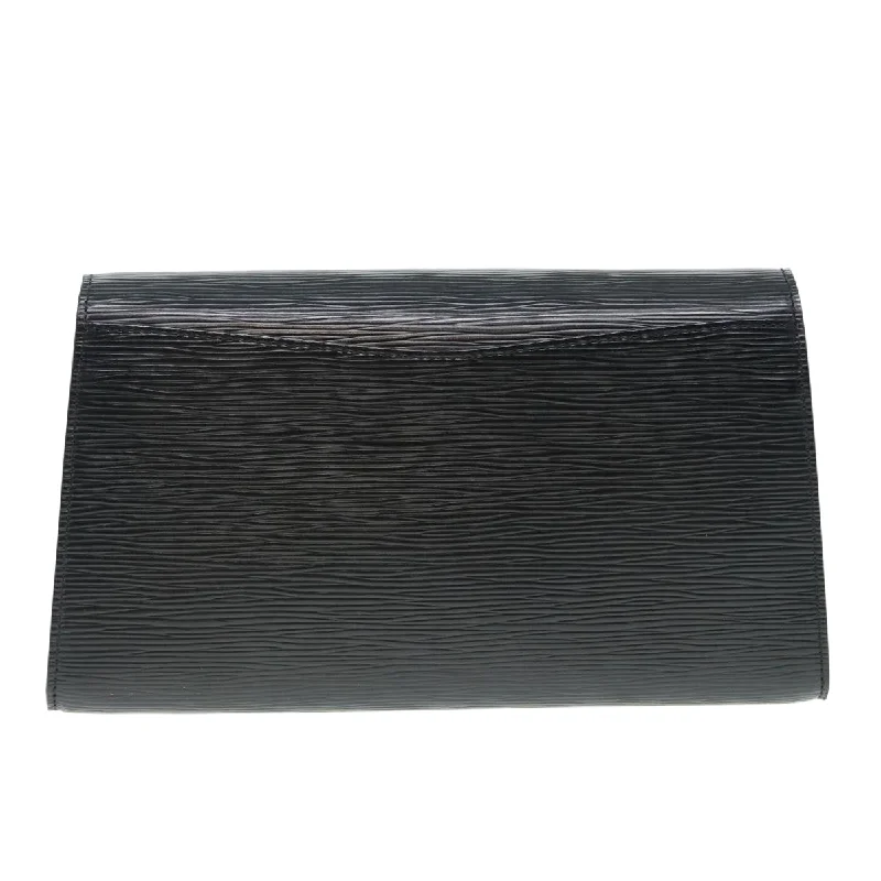 LOUIS VUITTON Epi Art Deco Clutch Bag Black M52632 LV 84588