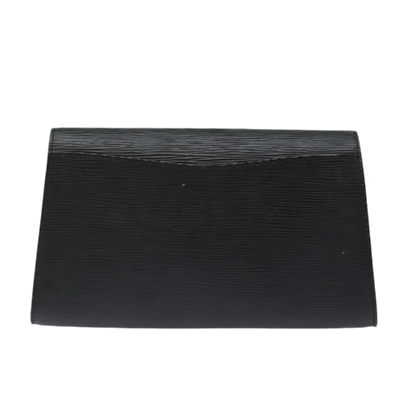 LOUIS VUITTON Epi Art Deco Clutch Bag Black M52632 LV 86697