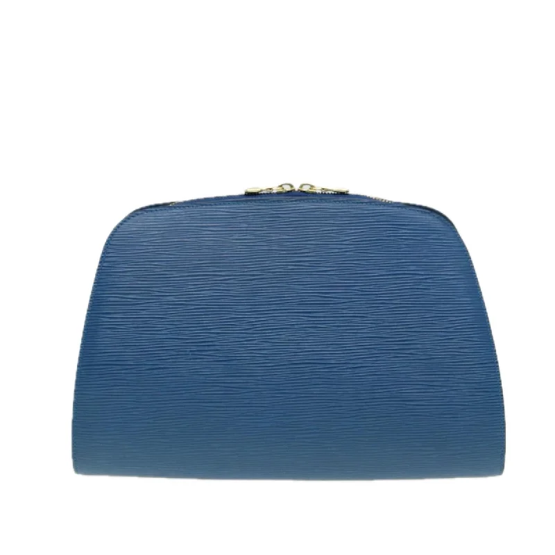 LOUIS VUITTON Epi Dauphine GM Pouch Blue M48435 LV 86377