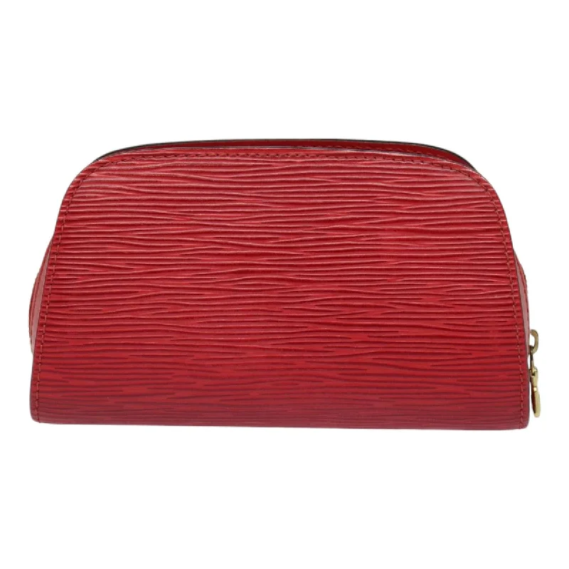 LOUIS VUITTON Epi Dauphine PM Pouch Castilian Red M48447 LV ti2011