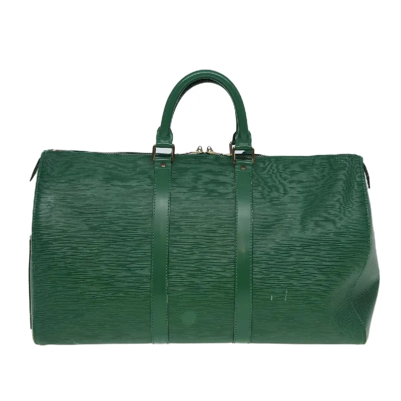 LOUIS VUITTON Epi Keepall 45 Boston Bag Green M42974 LV 85351