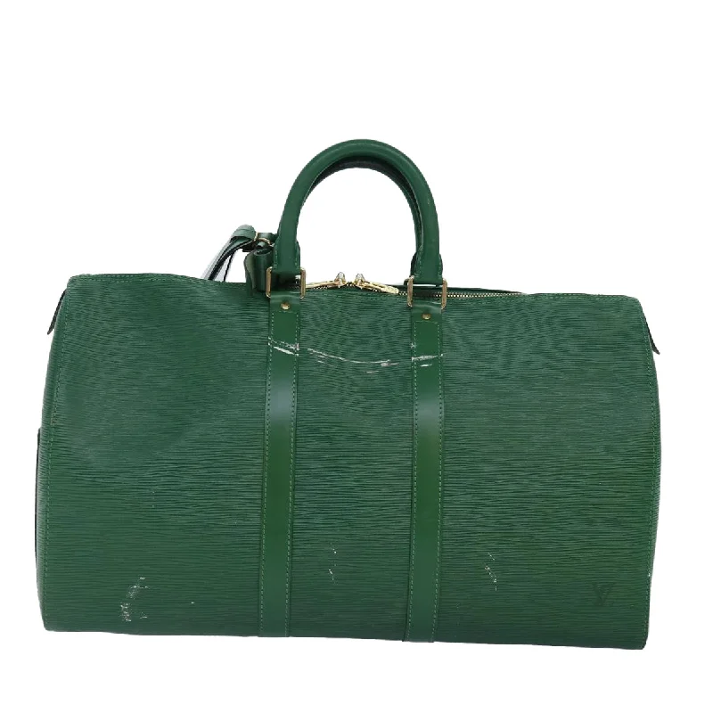 LOUIS VUITTON Epi Keepall 45 Boston Bag Green M42974 LV mr397