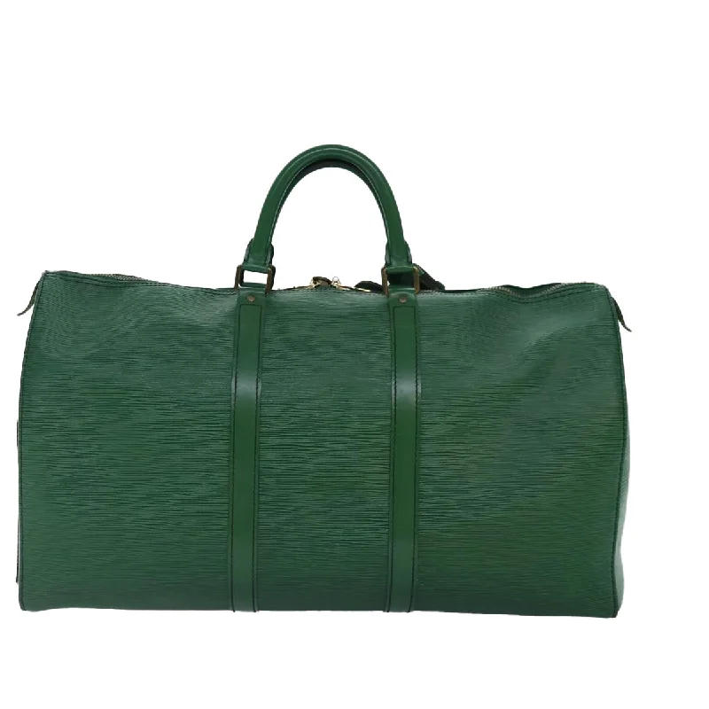 LOUIS VUITTON Epi Keepall 50 Boston Bag Green M42964 LV 84093