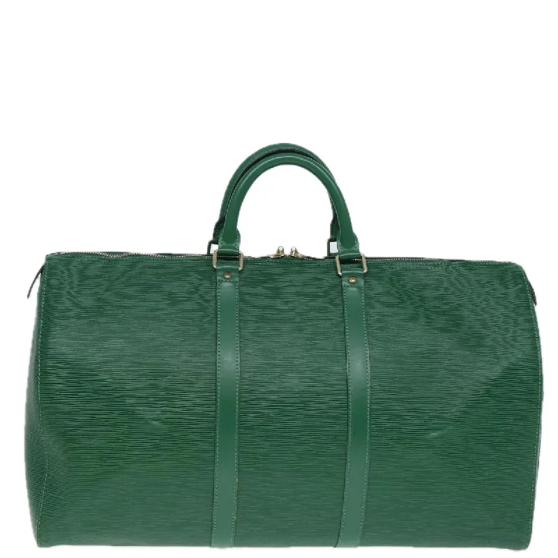 LOUIS VUITTON Epi Keepall 50 Boston Bag Green M42964 LV 87946