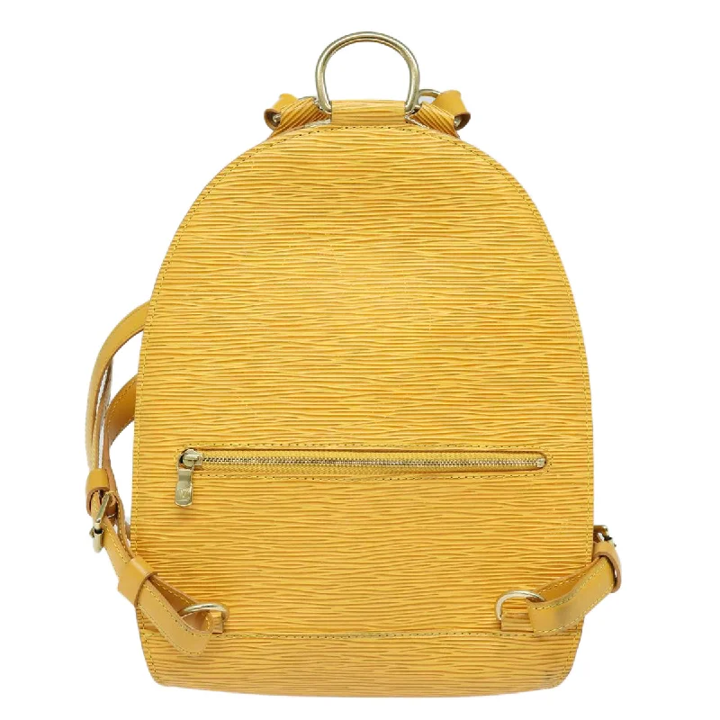 LOUIS VUITTON Epi Mabillon Backpack Yellow M52239 LV 84726