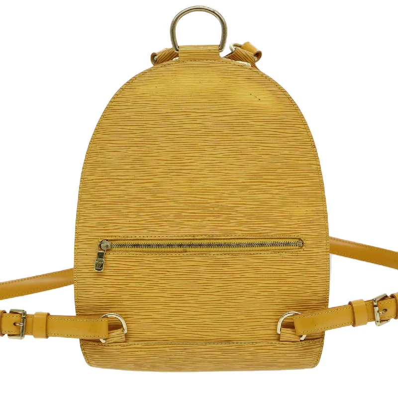 LOUIS VUITTON Epi Mabillon Backpack Yellow M52239 LV ep5092