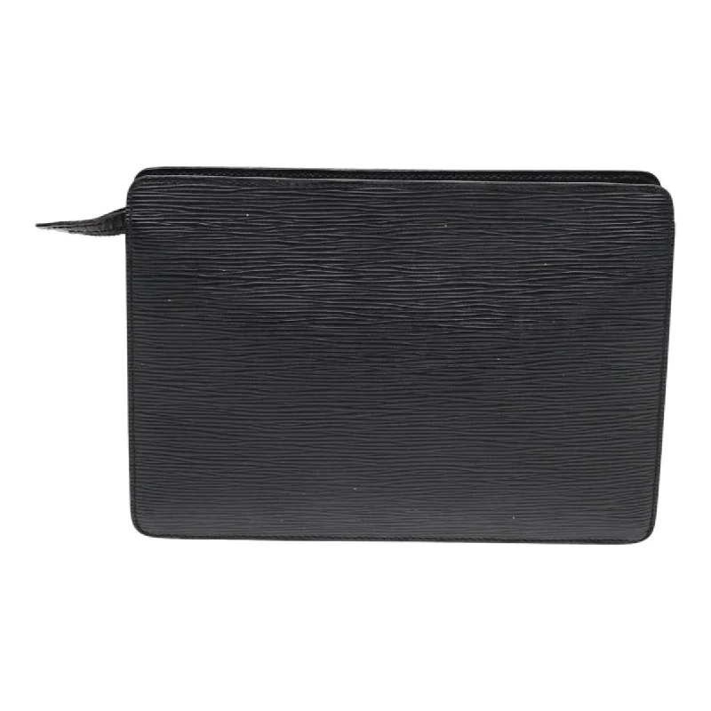 LOUIS VUITTON Epi Pochette Homme Clutch Bag Black Noir M52522 LV 84463