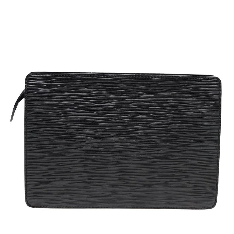 LOUIS VUITTON Epi Pochette Homme Clutch Bag Black Noir M52522 LV 86073