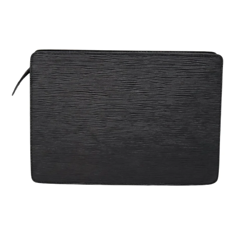 LOUIS VUITTON Epi Pochette Homme Clutch Bag Black Noir M52522 LV 88507