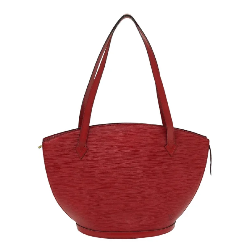 LOUIS VUITTON Epi Saint Jacques Shopping Shoulder Bag Red M52277 LV yk14390