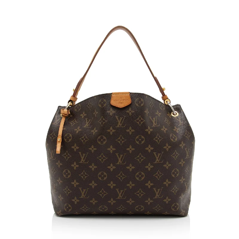 Louis Vuitton Monogram Canvas Graceful PM Hobo (SHF-8CF3hY)