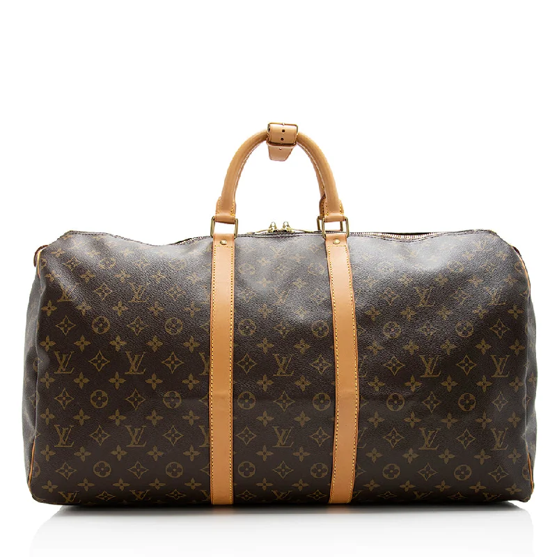 Louis Vuitton Monogram Canvas Keepall 55 Duffel Bag (SHF-21141)