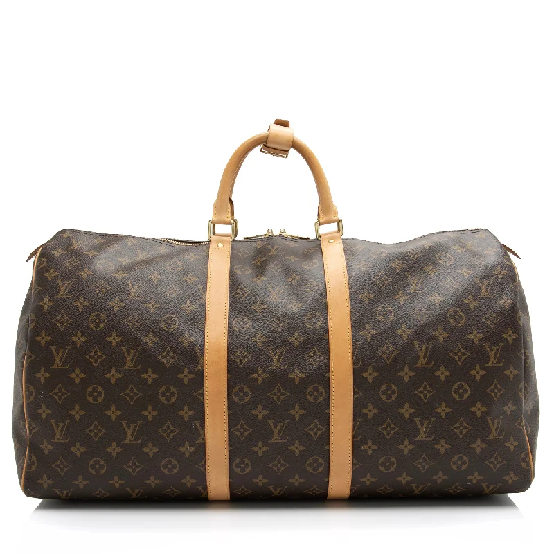 Louis Vuitton Monogram Canvas Keepall 55 Duffle Bag (SHF-AqdA4y)