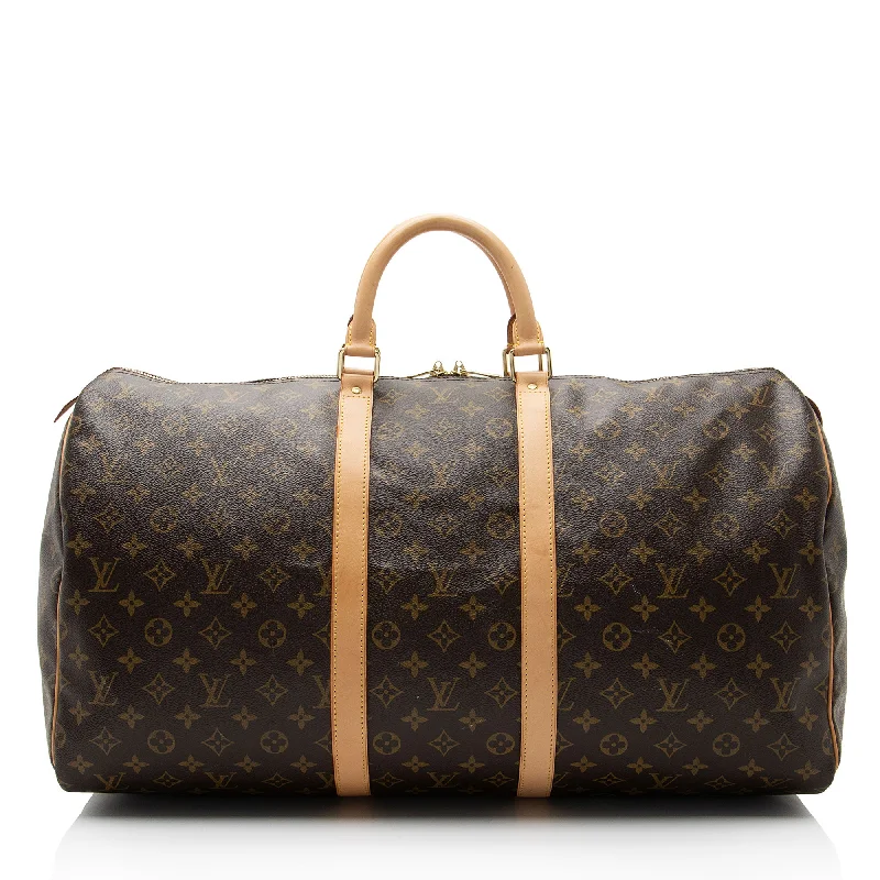 Louis Vuitton Monogram Canvas Keepall 55 Duffle Bag (SHF-ltdZO7)