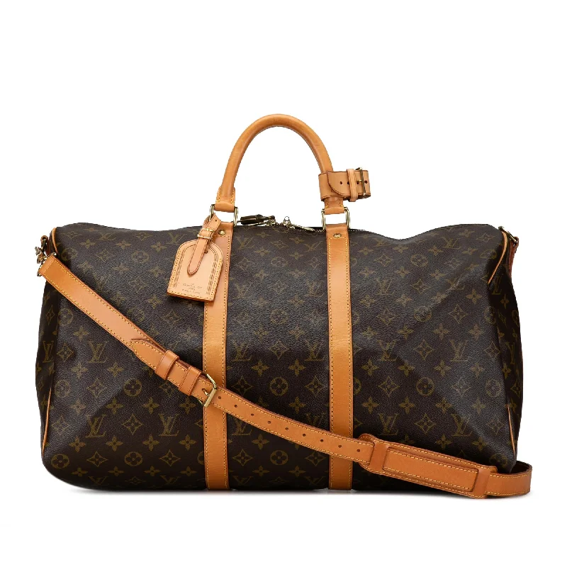 Louis Vuitton Monogram Keepall Bandouliere 50 (SHG-rVcMqg)