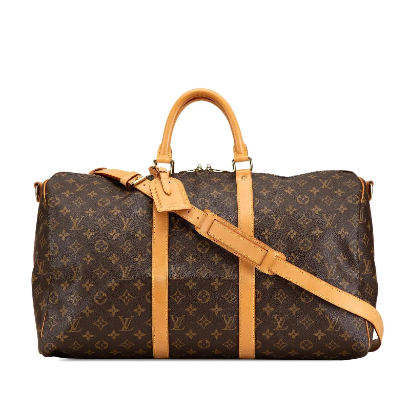 Louis Vuitton Monogram Keepall Bandouliere 50 (SHG-vjzW34)