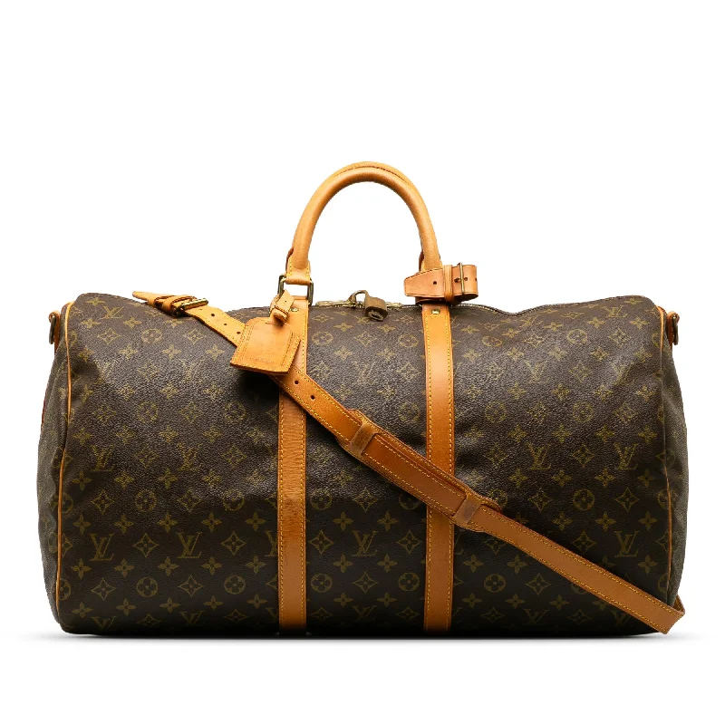 Louis Vuitton Monogram Keepall Bandouliere 55 (SHG-0hpYba)