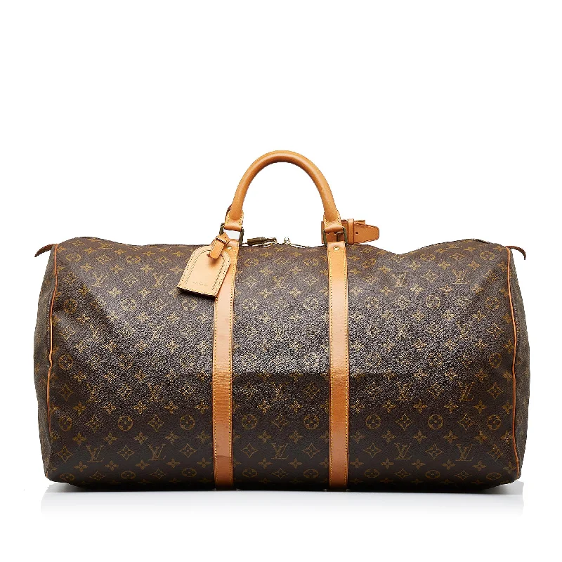 Louis Vuitton Monogram Keepall Bandouliere 55 (SHG-1GvtoF)