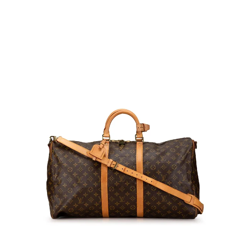 Louis Vuitton Monogram Keepall Bandouliere 55 (SHG-JlqJod)