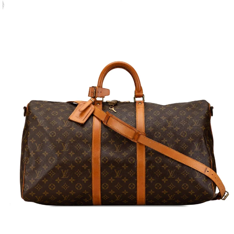 Louis Vuitton Monogram Keepall Bandouliere 55 (SHG-rmnEQZ)