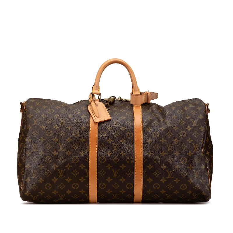 Louis Vuitton Monogram Keepall Bandouliere 55 (SHG-ruiWPj)