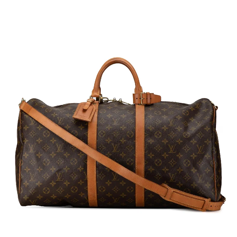 Louis Vuitton Monogram Keepall Bandouliere 55 (SHG-yIMiTA)