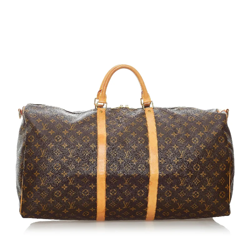 Louis Vuitton Monogram Keepall Bandouliere 60 (SHG-30493)