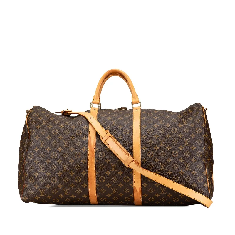 Louis Vuitton Monogram Keepall Bandouliere 60 (SHG-nWo2WS)