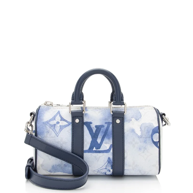 Louis Vuitton Monogram Watercolor Keepall Bandouliere XS Duffle (SHF-p3aXQj)