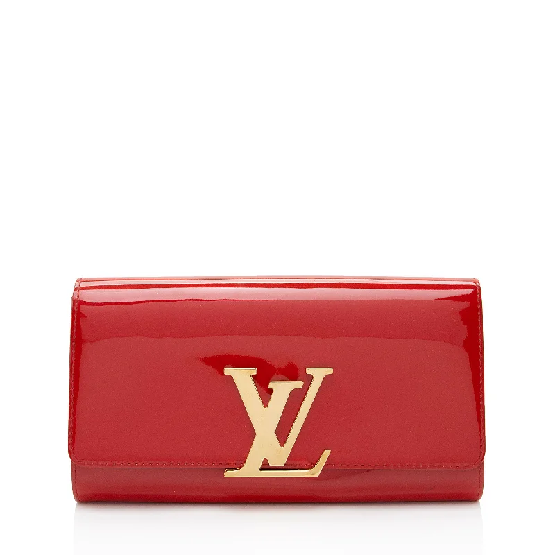 Louis Vuitton Patent Leather Louise Neo Sobe Clutch (SHF-AYeUxs)