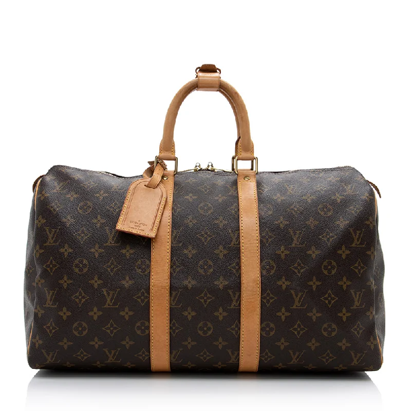 Louis Vuitton Vintage Monogram Canvas Keepall 45 Duffel Bag (SHF-16876)