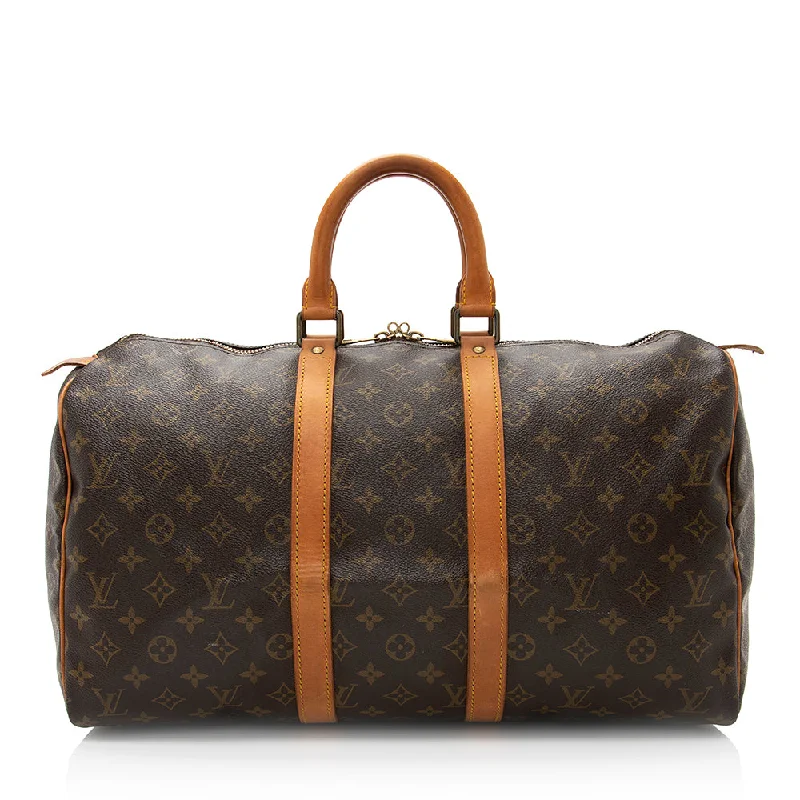 Louis Vuitton Vintage Monogram Canvas Keepall 45 Duffle Bag (SHF-20479)