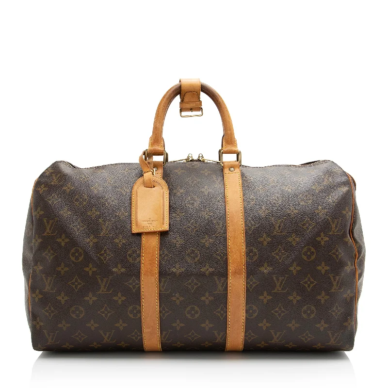 Louis Vuitton Vintage Monogram Canvas Keepall 45 Duffle Bag (SHF-23452)