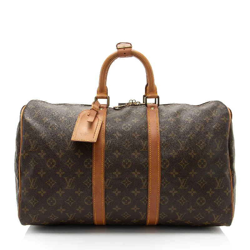 Louis Vuitton Vintage Monogram Canvas Keepall 45 Duffle Bag (SHF-KoU1ul)