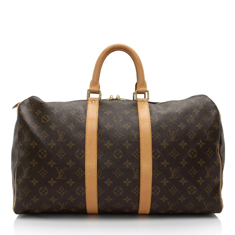 Louis Vuitton Vintage Monogram Canvas Keepall 45 Duffle Bag (SHF-yj7olY)