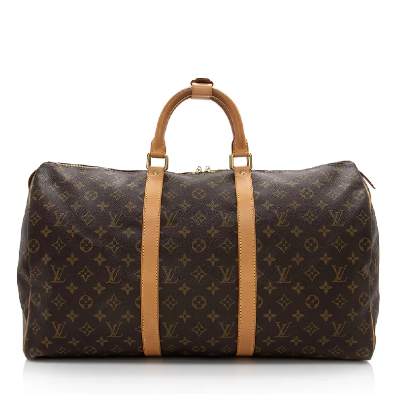 Louis Vuitton Vintage Monogram Canvas Keepall 50 Duffel Bag (SHF-17140)